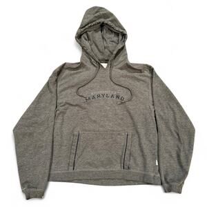 Maryland University Jansport College Women’s Cropped Hooded Sweatshirt Sz.M